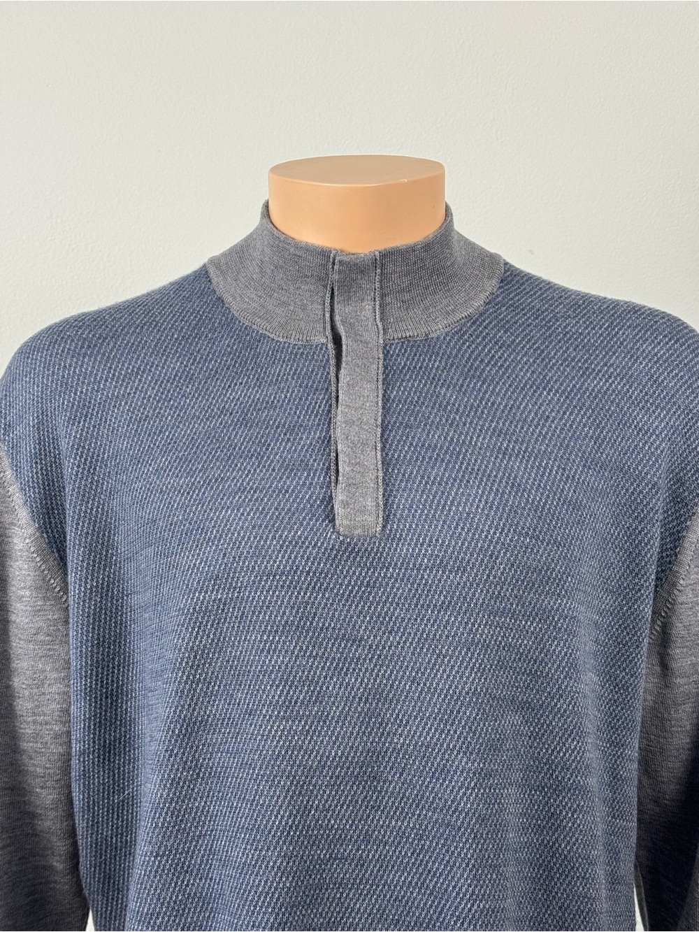 ✨ MIRTO Men’s 100% Wool Sweater XXL (Fits Like XL) Made in Spain 🇪🇸